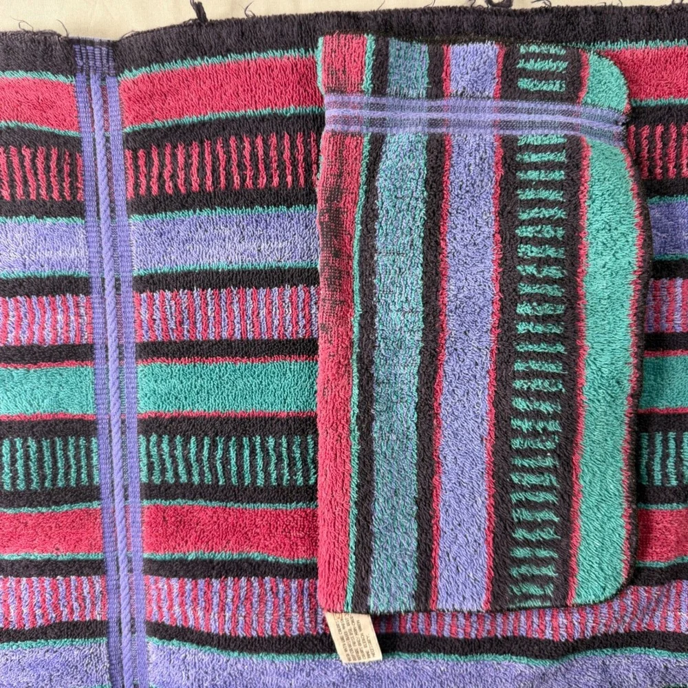 VTG set of 4 Ralph Lauren Cannon Royal Purple Southwestern 2 towels 2 washcloth